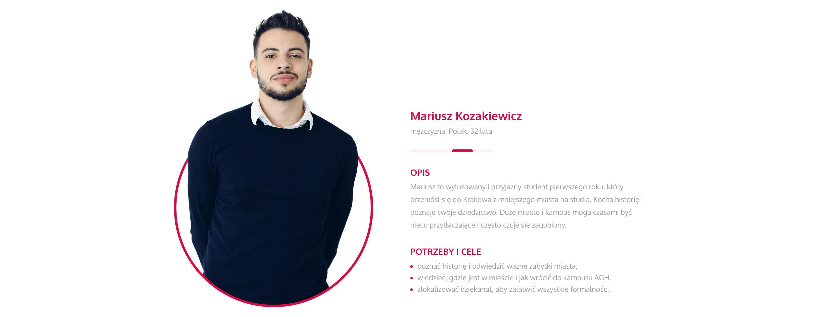 mariusz kozakiewicz - protopersona dla ux agh ust