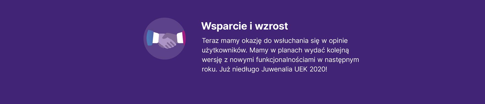 projektowanie UX aplikacji Juwenalia UEK - wsparcie, feedback użytkowników