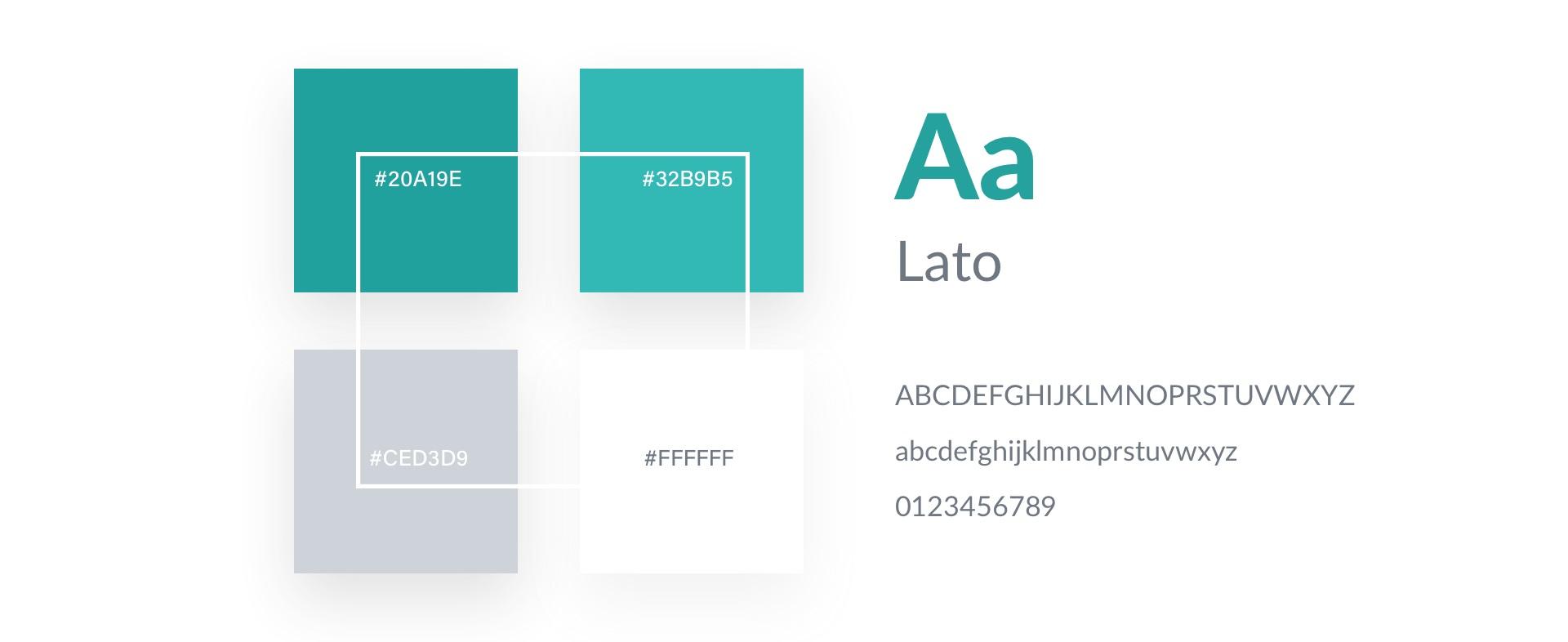 UI design aplikacji Wyprawka - font i paleta kolorów