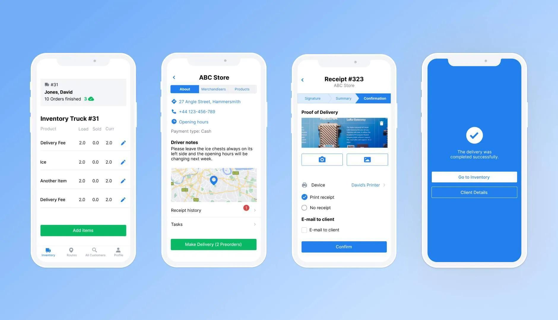 logistic management application