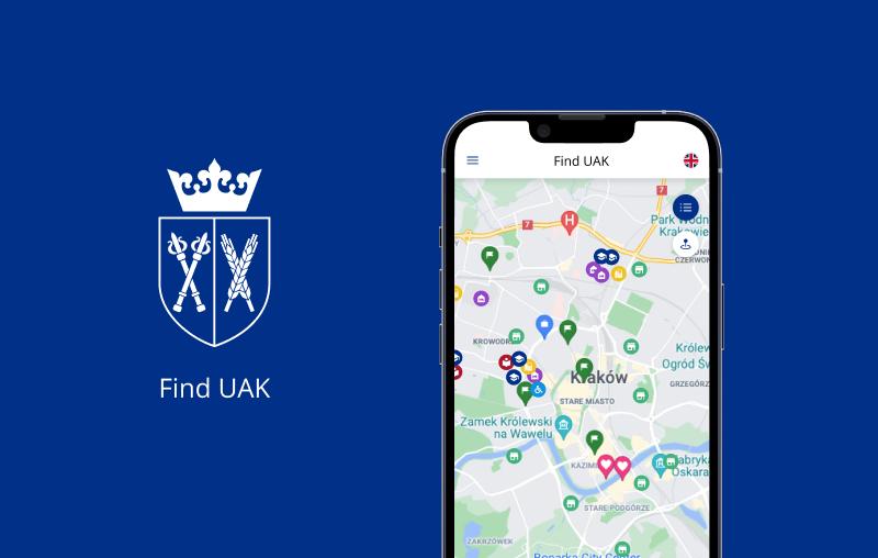 Aplikacja Find UAK dla studentów